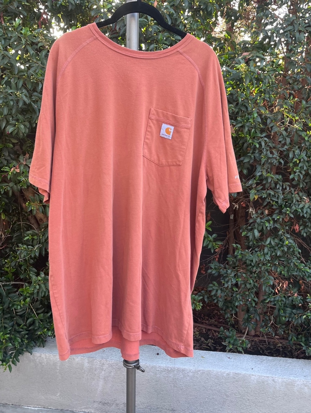 Carhartt 2XL Tall Men’s Relaxed Fit T-Shirt – Vintage Coral/Salmon